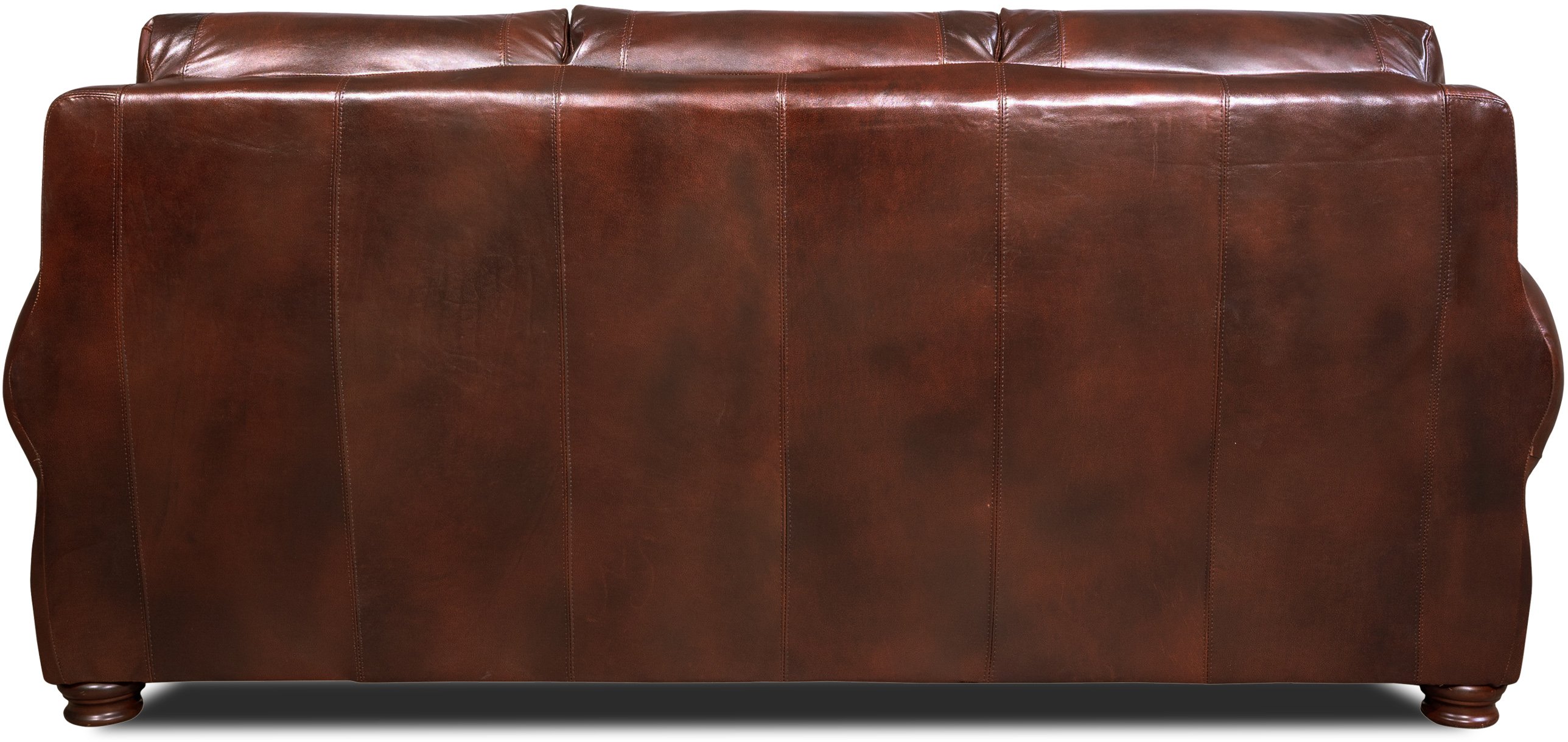 Amaretto Classic Traditional Brown Leather Sofa-4