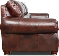 Classic Traditional Brown Leather Sofa - Amaretto-2