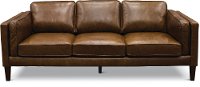 Mid Century Modern Brown Leather Sofa - Brompton-3