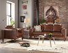 Modern Classic Cocoa Brown Leather Chair - Brompton-2