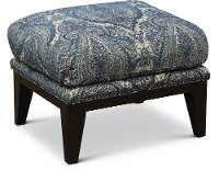 Classic Sapphire Blue Accent Ottoman - Admiral