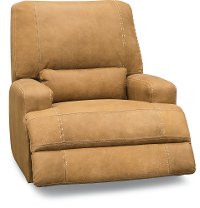 Casual Contemporary Palomino Brown Power Recliner - Stallone