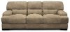 Clearance Casual Contemporary Greystone Leather Sofa - Stallone