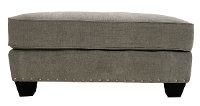 Traditional Gray Ottoman - Caprice
