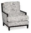 Clearance Classic Denim Floral Accent Chair - Quincy