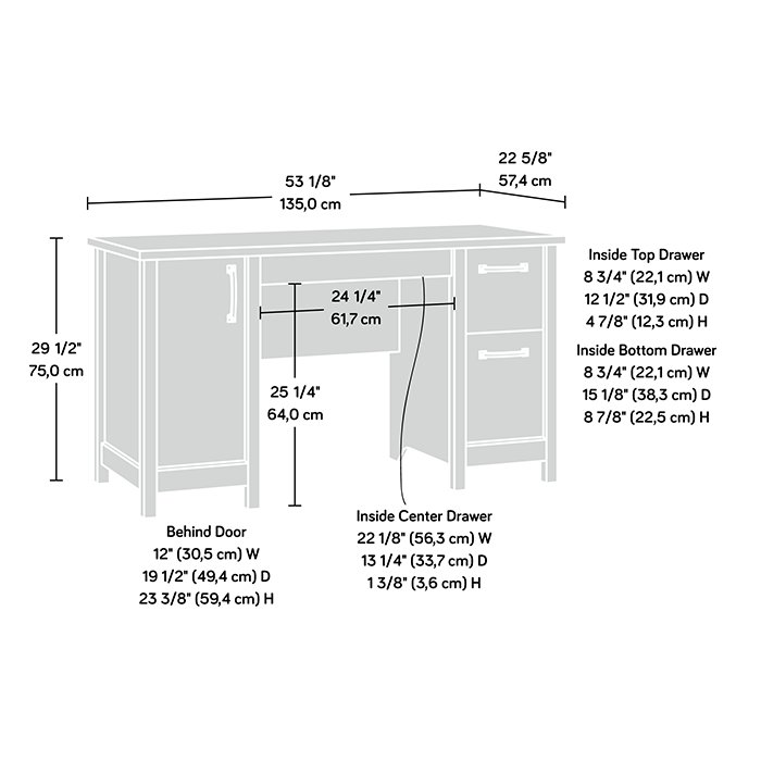 Cannery Bridge Lintel Oak Computer Desk-2
