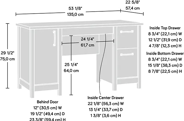 Cannery Bridge Lintel Oak Computer Desk-2