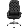 High Back Tufted Swivel Chair-4