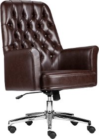 Mid-Back Tufted Swivel Chair