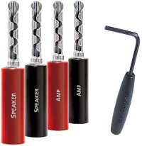 SGBAN1008S Audioquest SureGrip #100 Series Silver Bananas 8 pack