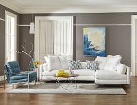 Modern Pearl White 2 Piece Sectional - Cordoba