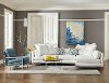 Modern Pearl White 2 Piece Sectional Sofa - Cordoba
