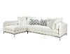 Modern Pearl White 2 Piece Sectional Sofa - Cordoba