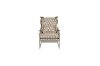 Contemporary Champagne Geometric Accent Chair - Diamante -2