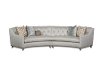 Mid-Century Modern Linen 2 Piece Sectional Sofa - Diamante