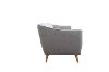 Mid-Century Modern Light Gray Sofa - Avery-5