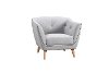 Mid-Century Modern Light Gray Chair - Avery