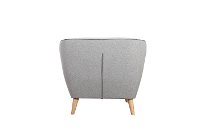 Mid Century Modern Light Gray Chair - Avery-2