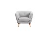 Mid-Century Modern Light Gray Chair - Avery-3