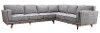 Mid-Century Modern Gray 2 Piece Sectional - Camden