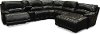 Brown 6 Piece Power Reclining Sectional Sofa - Brant-1