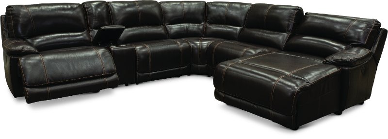Dark Brown Leather Match Power Reclining Sectional Sofa Brant Rc Dark Brown Leather Match Power Reclining Sectional Sofa Brant Rc Willey Furniture