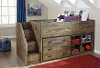 Rustic Casual Contemporary Twin Loft Bed - Trinell