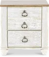 Millhaven Whitewash Nightstand