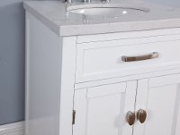 White Vanity with Stone Marble Top - Solana-3