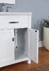White Vanity with Stone Marble Top - Solana-4