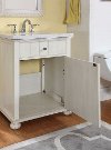 White Vanity with Stone Marble Top - Hampton-2