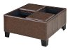 MacAuthur Brown Faux-Leather Storage Ottoman - Berkley-2