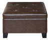 Patton Chocolate Brown Storage Ottoman - Berkley-3