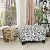 Victoria Black & White Storage Ottoman - Berkley-4