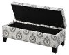 Alexandria Black & White Storage Bench - Berkley-2