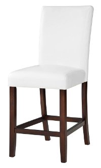 White Upholstered Counter Stools (Set of 2) - Berkley