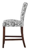 White/ Black Upholstered Counter Stools (Set of 2) - Berkley-2