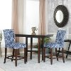 Blue/ White Upholstered Counter Stools (Set of 2) - Berkley-1