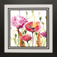 Blooms and Buds Framed Wall Art