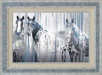 Three's Company Horses Framed Wall Art