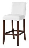 Bright White Upholstered Bar Stools (Set of 2) - Berkley-1