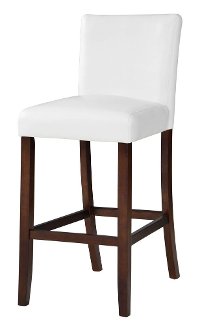 Bright White Upholstered Bar Stools (Set of 2) - Berkley