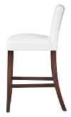 Bright White Upholstered Bar Stools (Set of 2) - Berkley-2