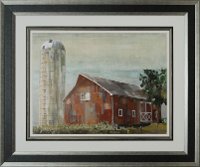 Barn and Silo - Tulsa Framed Wall Art