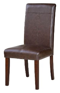 Chocolate Upholstered Parsons Chairs (Set of 2) - Berkley