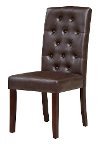 Chocolate Tufted Parsons Chairs (Set of 2) - Berkley-2
