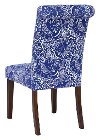 Blue/ White Tufted Parsons Chairs (Set of 2) - Berkley-4