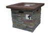 Brick Outdoor Square Gas Fire Pit - Nusa-2