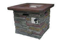 Brick Outdoor Square Gas Fire Pit - Nusa-2