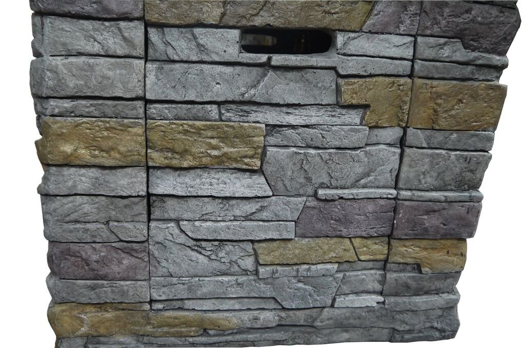 Brick Outdoor Square Gas Fire Pit - Nusa-3